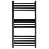 JTP Vos 800 x 400mm Matt Black Heated Towel Radiator Cut Out